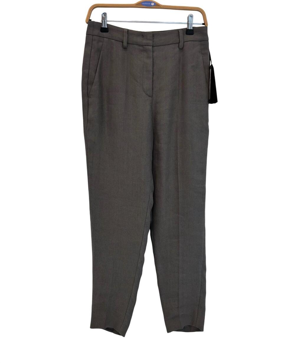 NEW LUISA CERANO women's polished pockets trousers in charcoal